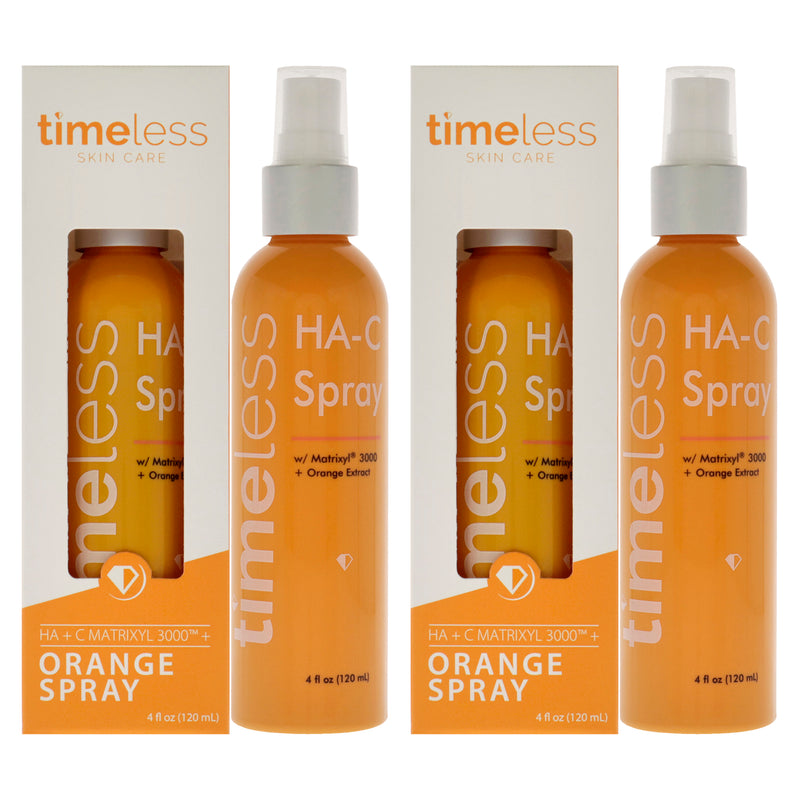 Timeless HA Plus C Matrixyl 3000 - Orange by Timeless for Unisex - 4 oz Spray - Pack of 2