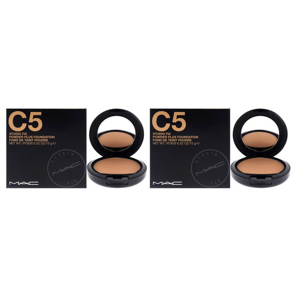 MAC Studio Fix Powder Plus Foundation - C5 by MAC for Women - 0.52 oz Foundation - Pack of 2