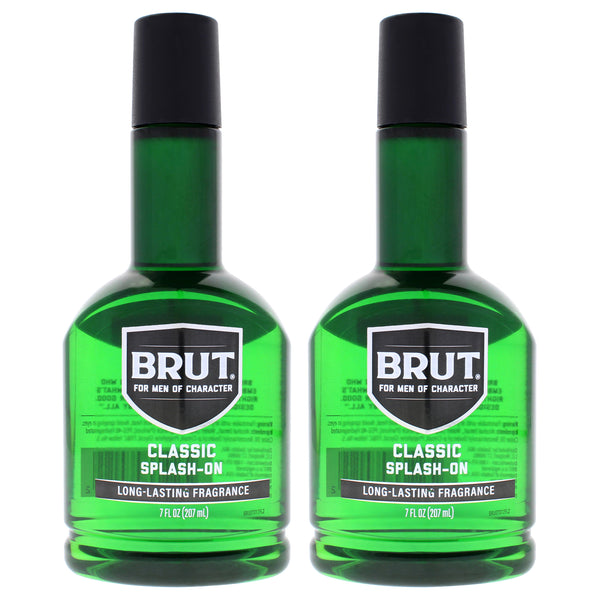 Classic Splash-On Fragrance by Brut for Men - 7 oz After Shave - Pack of 2