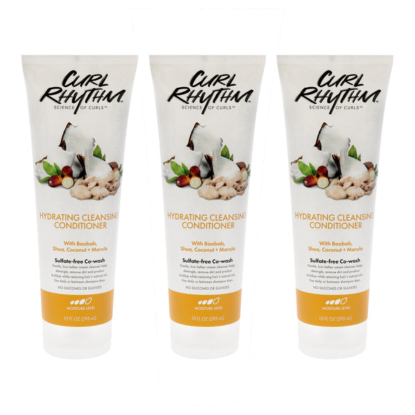 Hydrating Cleanser Conditioner by Curl Rhythm for Women - 10 oz Conditioner - Pack of 3