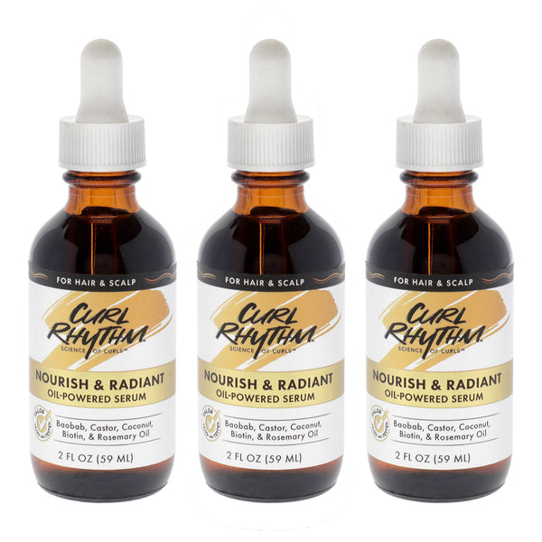 Curl Oil by Curl Rhythm for Women - 2 oz Oil - Pack of 3