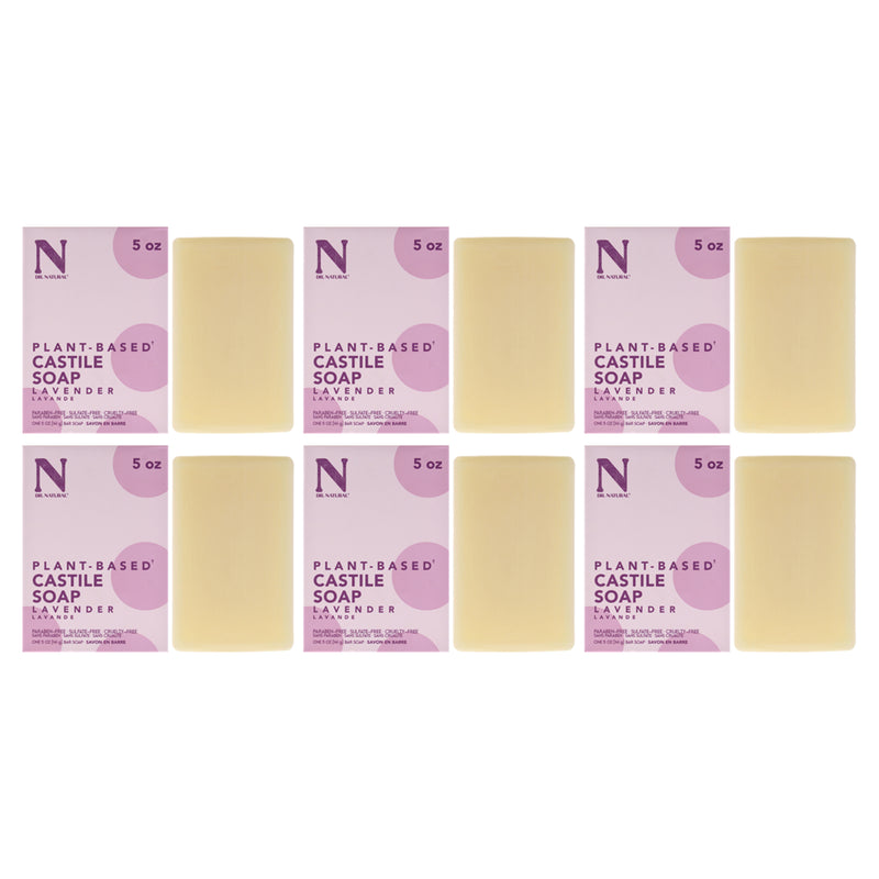 Dr. Natural Castile Bar Soap - Lavender by Dr. Natural for Unisex - 5 oz Soap - Pack of 6