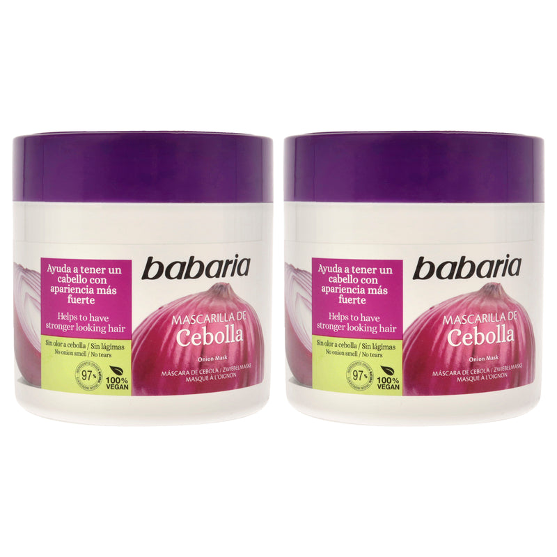 Babaria Onion Hair Mask by Babaria for Unisex - 13.5 oz Masque - Pack of 2