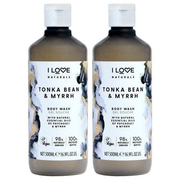 I Love Cosmetics Tonka Bean and Myrrh Body Wash by I Love Cosmetics for Women - 16.9 oz Body Wash - Pack of 2