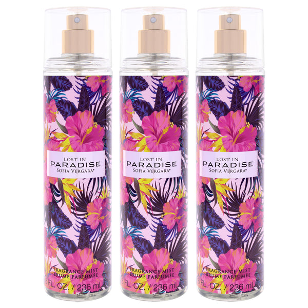 Sofia Vergara Lost in Paradise by Sofia Vergara for Women - 8 oz Fragrance Mist - Pack of 3