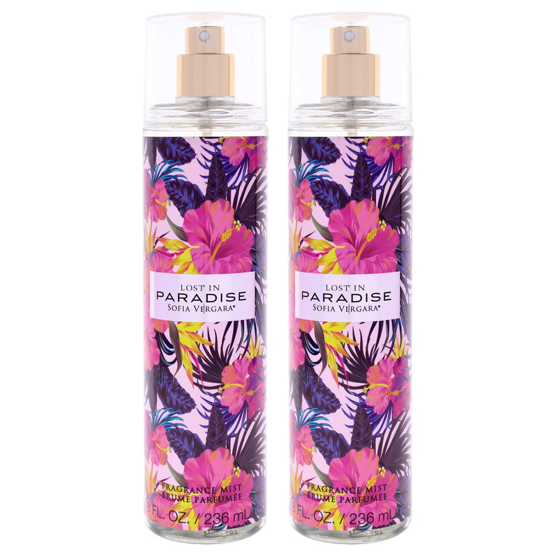 Sofia Vergara Lost in Paradise by Sofia Vergara for Women - 8 oz Fragrance Mist - Pack of 2