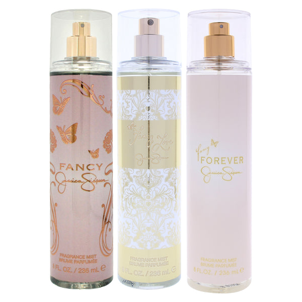 Jessica Simpson Fancy Kit by Jessica Simpson for Women - 3 Pc Kit 8oz Fragrance Mist - Fancy Forever, 8oz Fragrance Mist - Fancy Love, 8oz Fragrance Mist