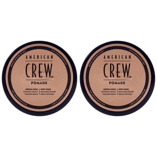 American Crew Pomade for Hold Shine by American Crew for Men - 1.7 oz Pomade - Pack of 2