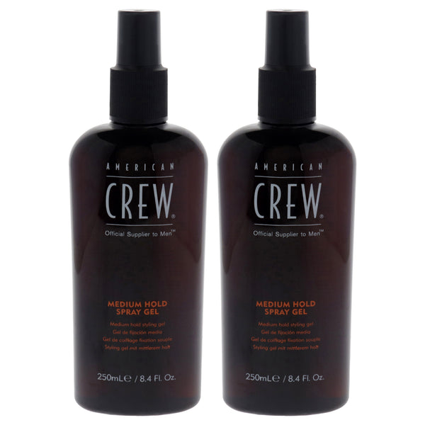 American Crew Spray Gel - Medium Hold by American Crew for Men - 8.4 oz Spray - Pack of 2