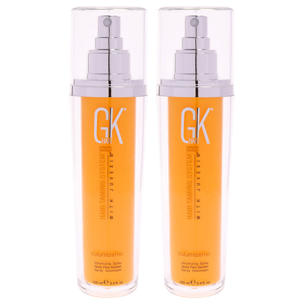 Global Keratin Hair Taming System Volumize Her Spray by Global Keratin for Unisex - 3.4 oz Spray - Pack of 2