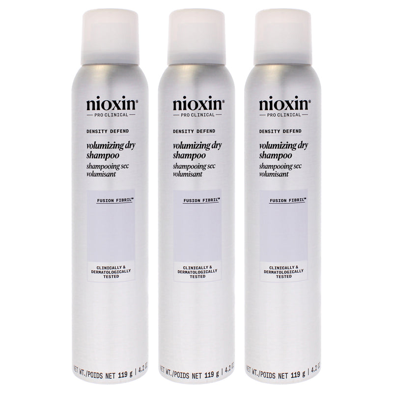 Nioxin Density Defend Volumizing Dry Shampoo by Nioxin for Unisex - 4.2 oz Dry Shampoo - Pack of 3