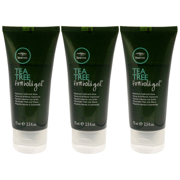 Paul Mitchell Tea Tree Firm Hold Gel by Paul Mitchell for Unisex - 2.5 oz Gel - Pack of 3