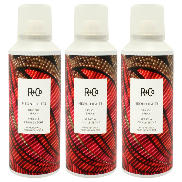 R+Co Neon Lights Dry Oil Spray by R+Co for Unisex - 4 oz Spray - Pack of 3