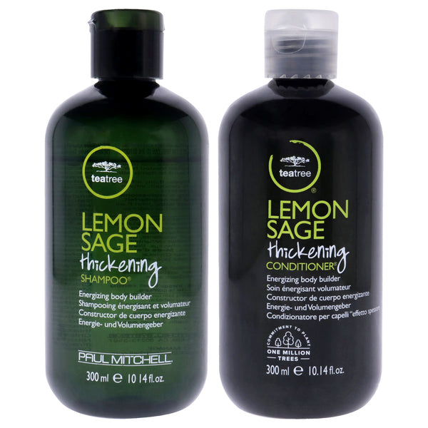 Paul Mitchell Lemon Sage Thickening Kit by Paul Mitchell for Unisex - 2 Pc Kit 10.1oz Shampoo, 10.1oz Conditioner