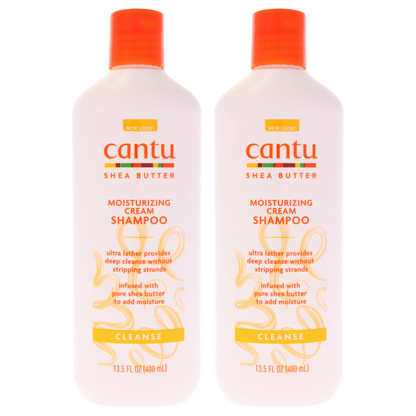 Cantu Shea Butter Moisturizing Cream Shampoo by Cantu for Unisex - 13.5 oz Shampoo - Pack of 2