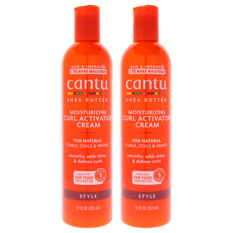 Cantu Shea Butter Moisturizing Curl Activator Cream by Cantu for Unisex - 12 oz Cream - Pack of 2