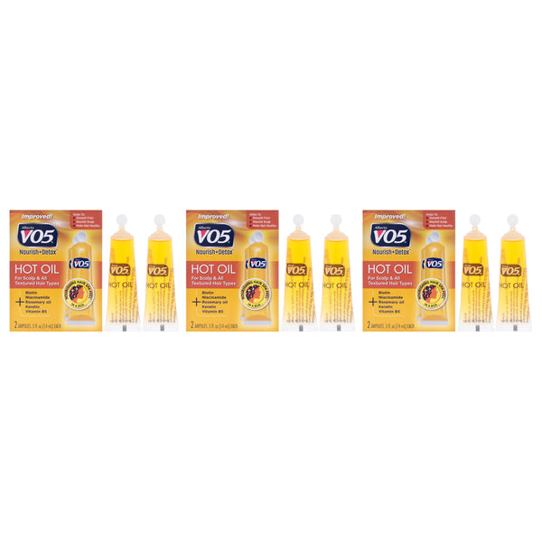 Alberto VO5 Hot Oil Treatment by Alberto VO5 for Unisex - 2 x 0.5 oz Treatment - Pack of 3