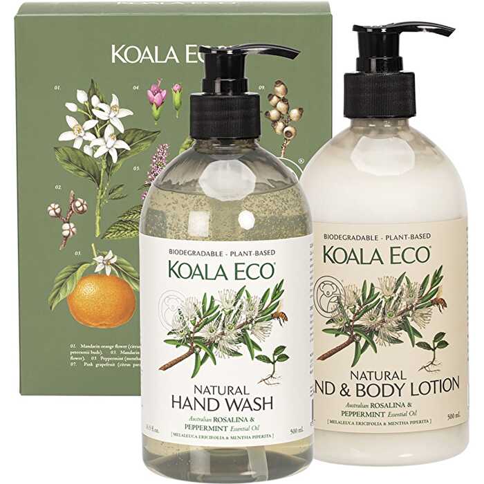 Koala Eco Hand and Body Gift Pack Rosalina & Peppermint 2pk