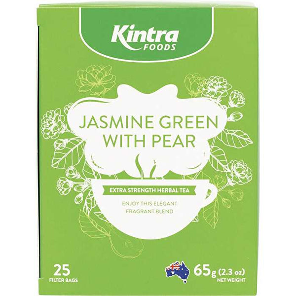 Kintra Foods Herbal Tea Bags Jasmine Green with Pear 25pk