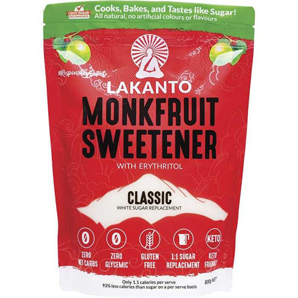 Lakanto Classic Monkfruit Sweetener 800g