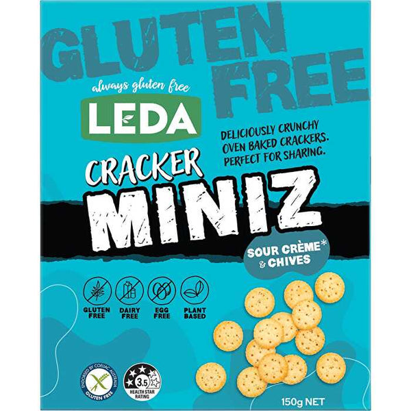 Leda Cracker Miniz Sour Cr?me & Chives 6x150g
