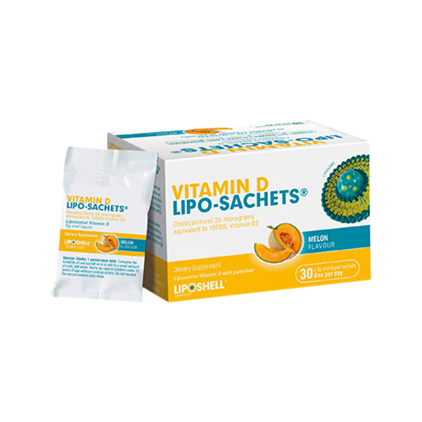 Lipo-sachets Lipo-Sachets Vitamin D Melon Oral Liquid Sachets 5g x 30 Pack