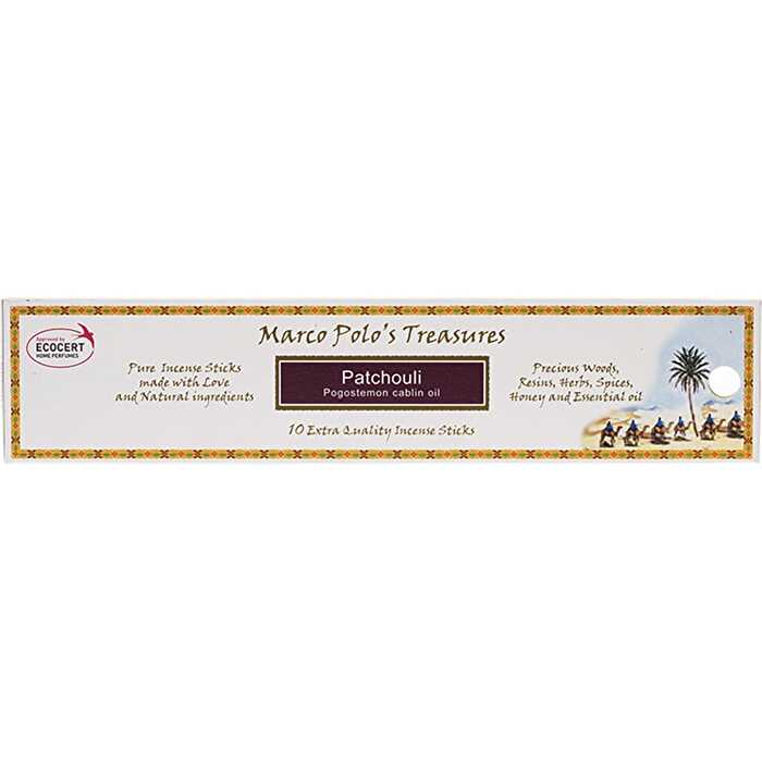 Marco Polo's Treasures Incense Sticks Patchouli 10pk