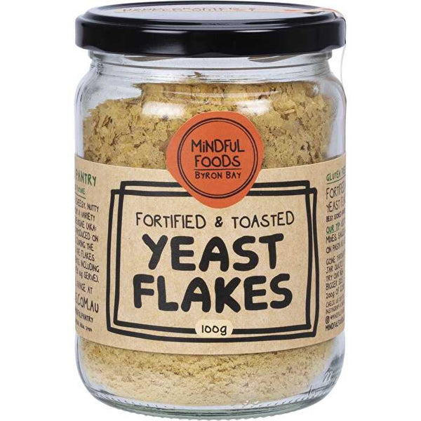 Mindful Foods Yeast Flakes Fortified & Toasted 100g