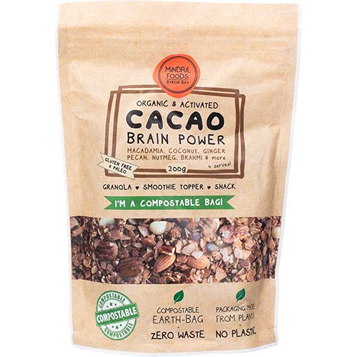Mindful Foods Cacao Brain Power Granola Organic & Activated 200g