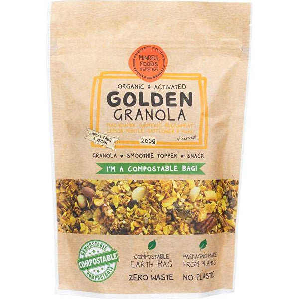 Mindful Foods Golden Granola Organic & Activated 200g