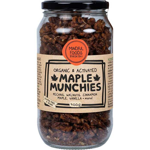 Mindful Foods Maple Munchies Organic & Activated 400g