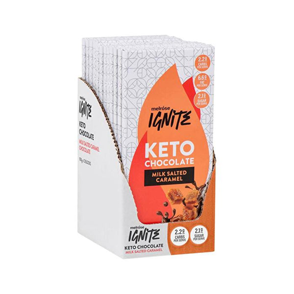 Melrose Health Melrose Ignite Keto Chocolate Milk Salted Caramel 100g X 12