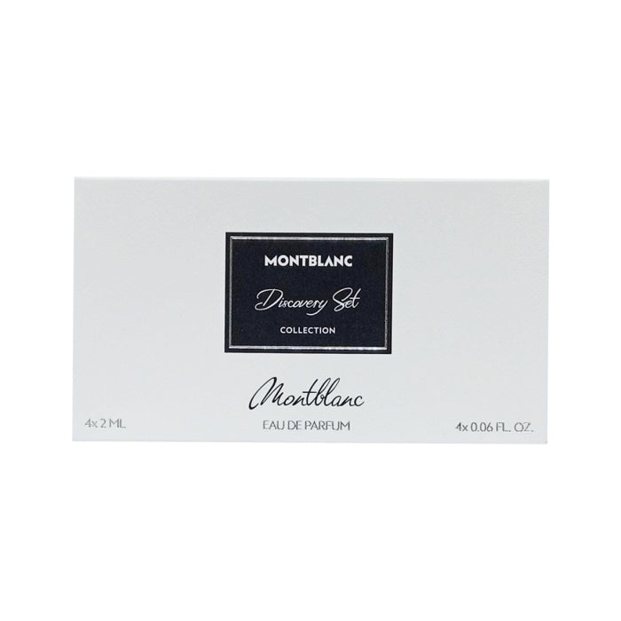Mont Blanc Collection Discovery Set Eau De Parfum (black Meisterstuck & Patchouli Ink & Extreme Leather & Star Oud) 4x 2ml