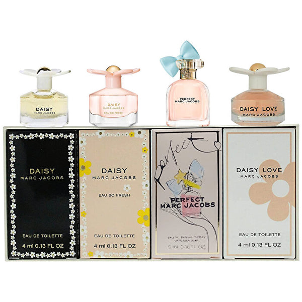 Marc Jacobs Marc Jacobs Daisy For Women - 4 Pc Mini Gift Set Daisy Eau So Fresh Eau De Toilette Splash Daisy Eau De Toilette Splash 5ml/0.16oz Perfect Eau De Parfum Splash 0.13 Daisy Love Eau De Toilette Splash 4ml/0.13oz