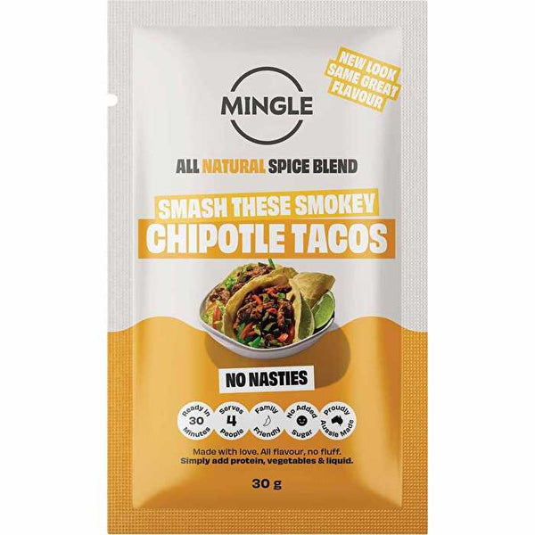 Mingle Smokey Chipotle Tacos All Natural Recipe Base 12x30g
