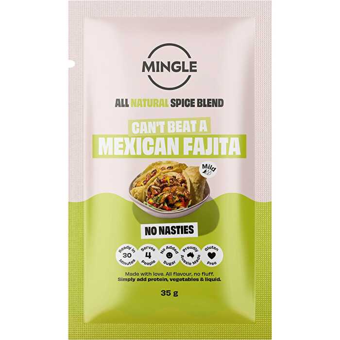 Mingle Mexican Fajita All Natural Recipe Base 12x35g