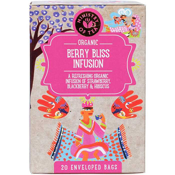 Ministry Of Tea Organic Berry Bliss Infusion Tea Bags 20pk