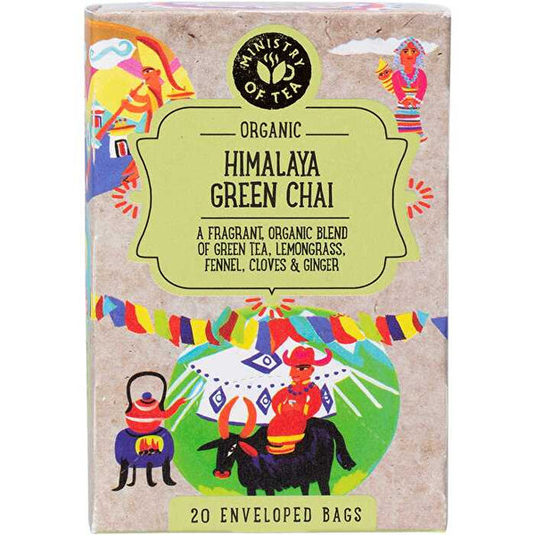 Ministry Of Tea Organic Himalaya Green Chai Tea Bags 20pk