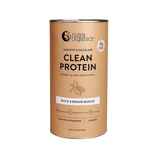 Nutra Organics Organic Clean Protein Smooth Chocolate 500g