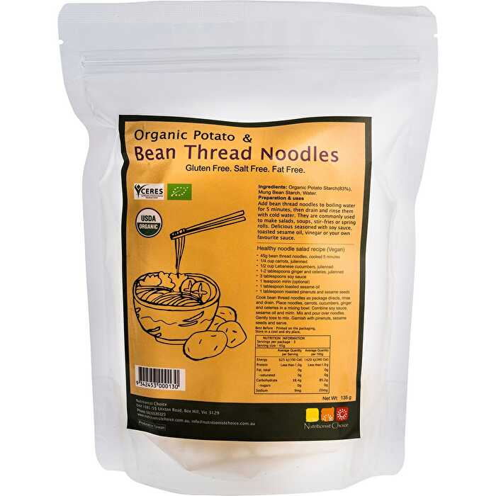 Nutritionist Choice Bean Thread Noodles with Organic Potato 135g