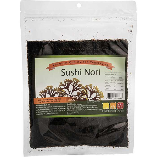 Nutritionist Choice Sushi Nori 10 Sheets 25g