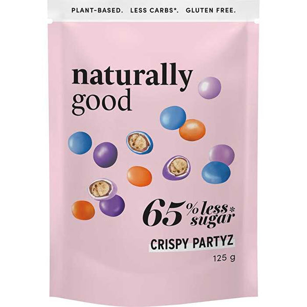 Naturally Good Crispy Partyz 55% less sugar 6x125g