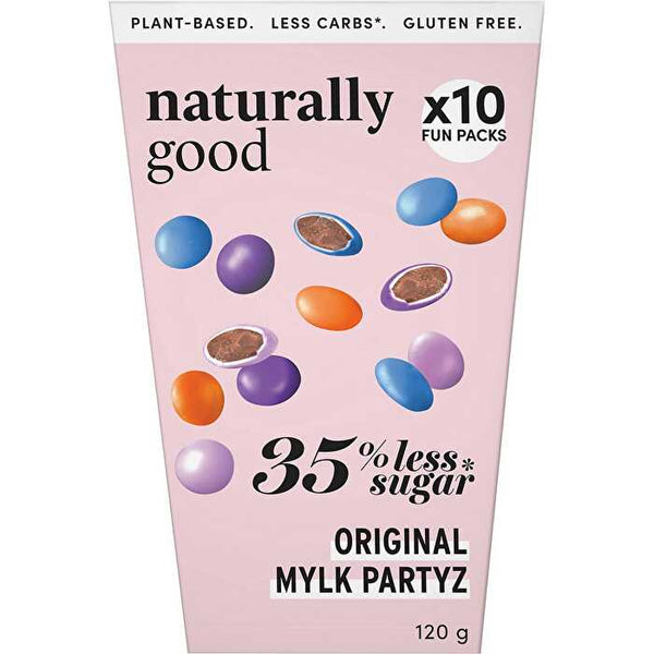 Naturally Good Original Mylk Partyz Fun Packs 35% less sugar 10pk