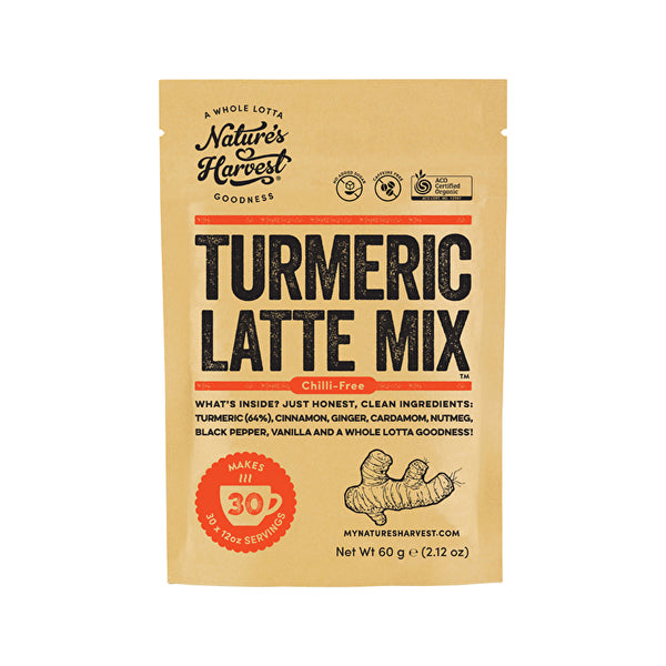 Nature's Harvest Organic Turmeric Latte Mix Chilli-Free 60g