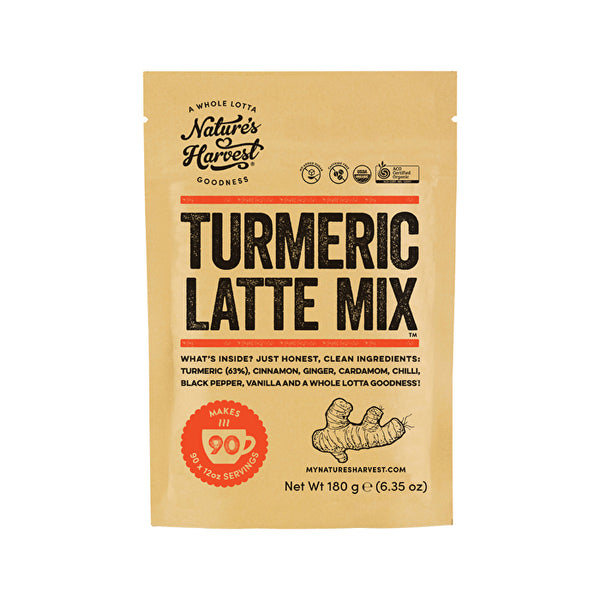 Nature's Harvest Organic Turmeric Latte Mix 180g
