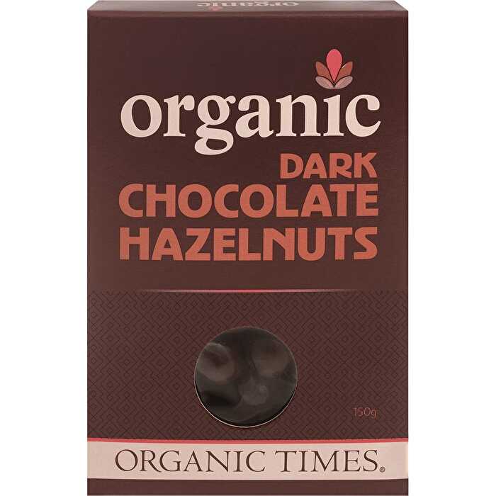 Organic Times Dark Chocolate Hazelnuts 150g