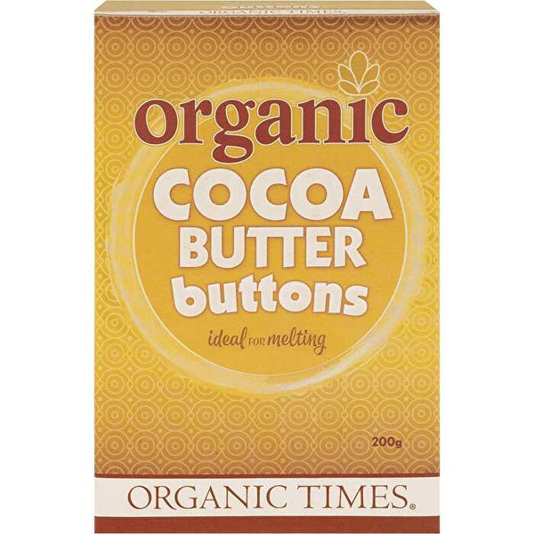 Organic Times Cocoa Butter Buttons 200g