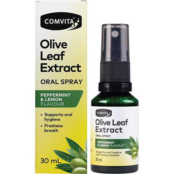 Comvita Olive Leaf Extract Oral Spray Peppermint & Lemon 30ml