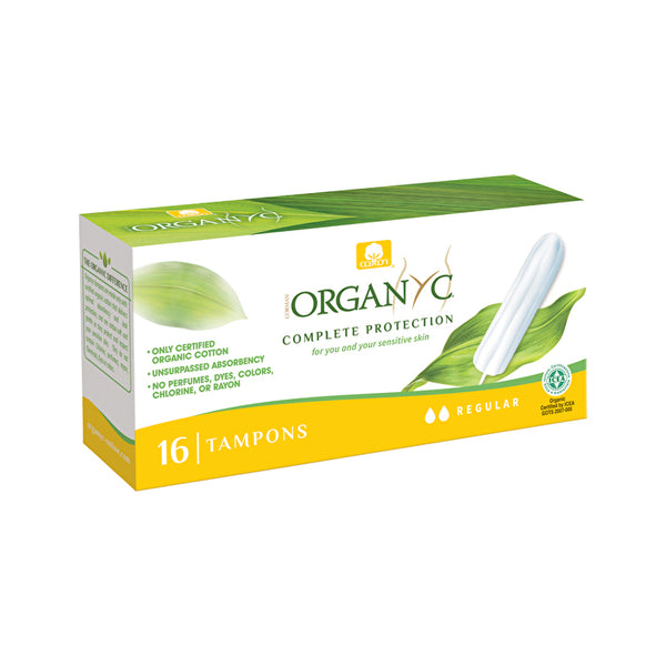 Organyc Organic Tampons Regular x 16 Pack