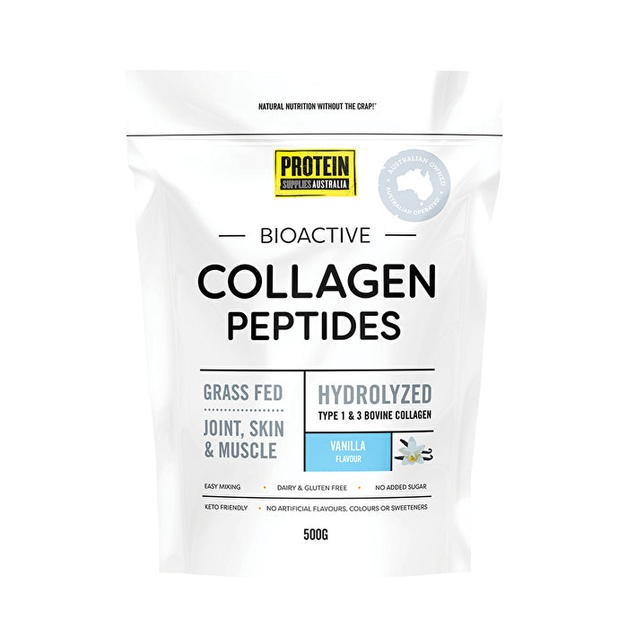 Protein Supplies Australia Collagen Peptides Vanilla 500g